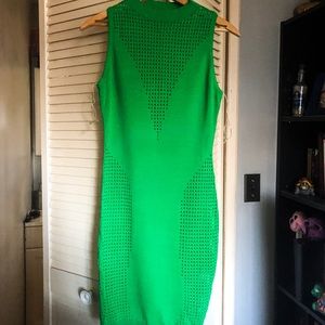 Short green dress